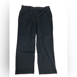 Cutter and Buck Men's Pleated Slacks Black Size 38x32